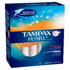 Tampax pearl super plus UNSCENTED 12/18ct