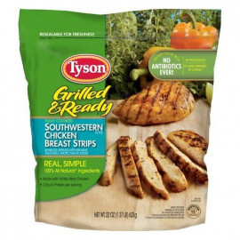 Tyson CHICKEN SOUTHWESTERN BREAST strips 8/22oz