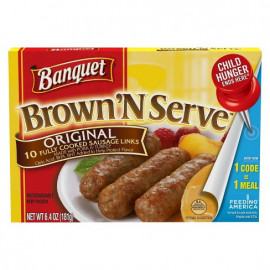 Banquet brown 'n serve ORIGINAL sausage links 12/6.4oz