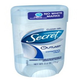 Secret antiperspirant clear gel COMPLETE CLEAN 6/2.7oz