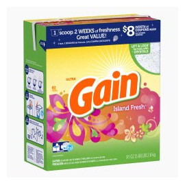 Gain powder detergent ISLAND FRESH 3/91oz