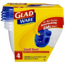 Glad TO GO LUNCH container (32oz) 6/4ct