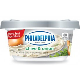 Kraft philadelphia cream cheese CHIVE & ONION 12/7.5oz