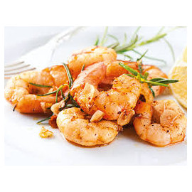 Shrimps 16/20 peeled deveined tail on drain weight 12/800gr