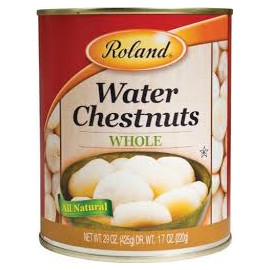 Roland waterchestnuts sliced peeled 6/10